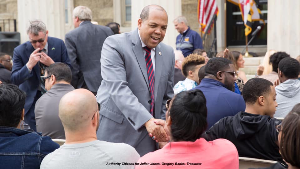 Julian E. Jones, Jr. engaging with the community