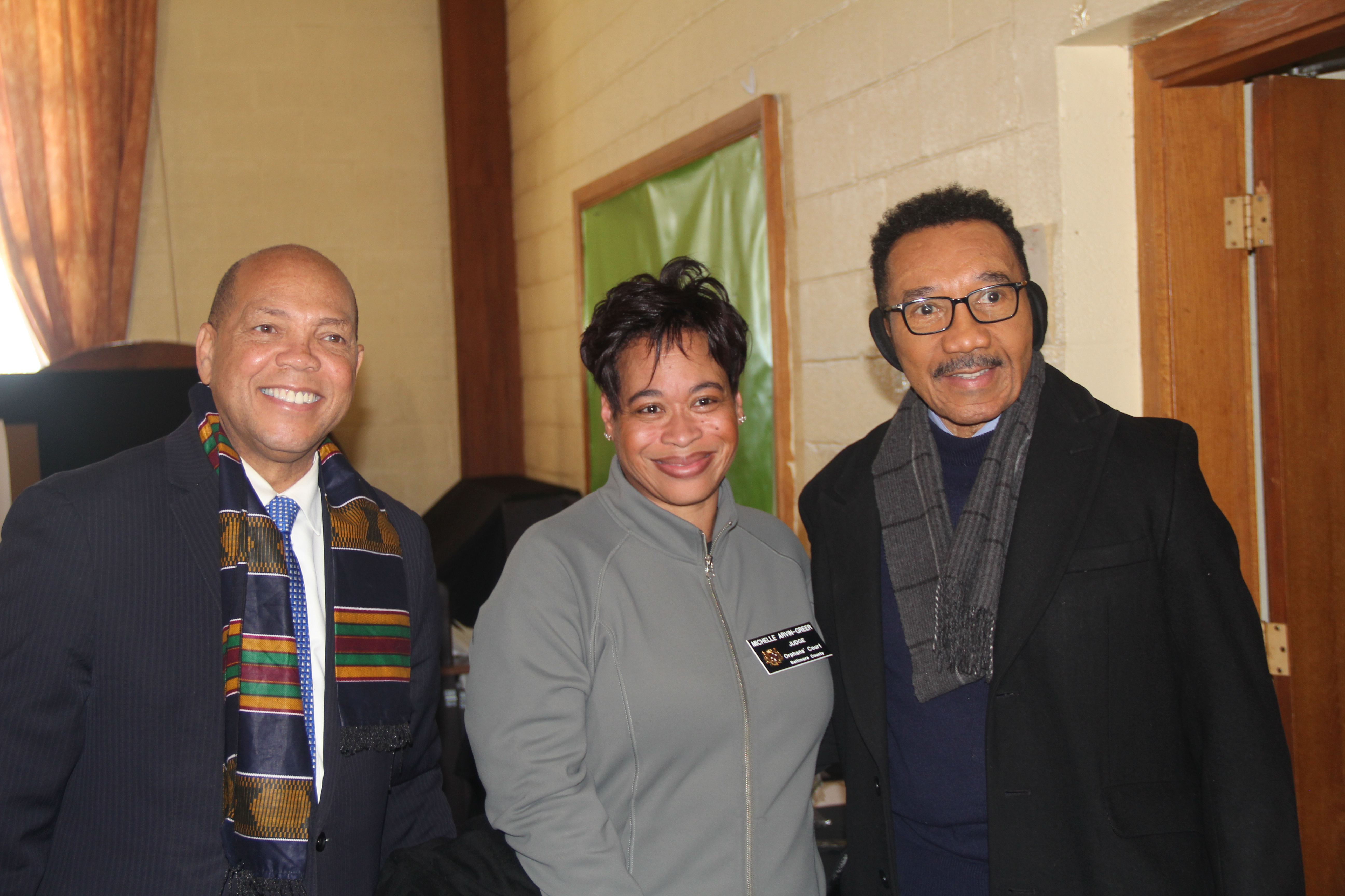 Julian Jones with community leaders